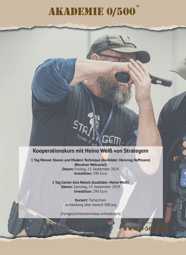 Waffenkultur, Schiessausbildung, Henning Hofmann, Strategem, Pistole, Österreich